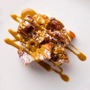 Cannolo scomposto al pistacchio